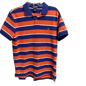 Vintage Polo Jeans Company Stripe Mens Large Orange Blue Flag RL Ralph Lauren